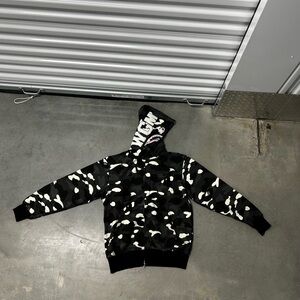 black bape hoddie